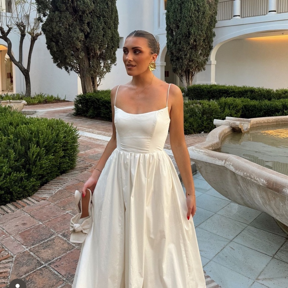 House of CB White Midi Dress